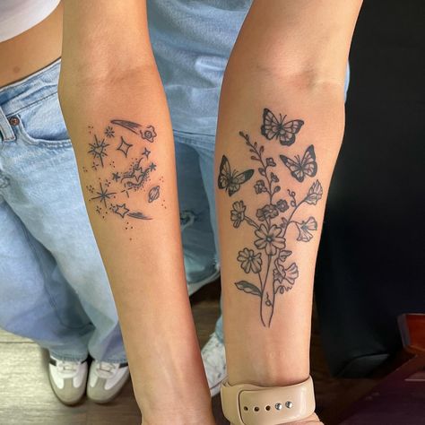 Floral 🍃🌸🌞 Thank you so much to everyone who gets tattooed; I’m endlessly grateful. (first picture is partially healed, last one is all settled in) Regrowth Tattoo, May 23, Last One, Thank You So Much, Savannah, One Pic, Savannah Chat, Healing, Thank You