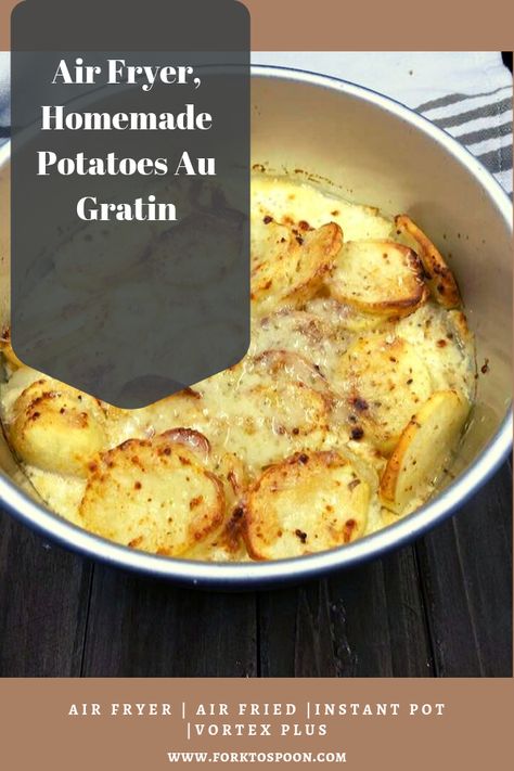 Air Fryer, Homemade Potatoes Au Gratin, Scalloped Potatoes Homemade Potatoes, Potatoes Air Fryer, Air Fryer Recipes Low Carb, Air Fryer Recipes Breakfast, Air Fryer Recipes Snacks, Air Fryer Recipes Vegetarian, Air Fryer Oven Recipes, Potatoes Au Gratin, Air Fryer Recipes Chicken