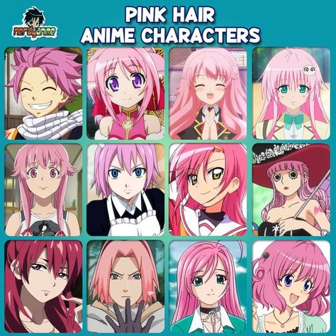 12 Anime characters with pink hair Pink Hair Cosplay Characters, Anime Characters With Pink Hair, Pink Hair Anime Characters, Pink Hair Cosplay, Characters With Pink Hair, Pink Hair Anime, Hair Anime, Cosplay Characters, Anime Outfits