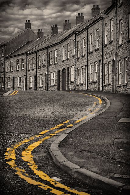 Armagh Architecture (explored), via Flickr.  | #sepia #grey #yellow Armagh, Color Splash Photography, Splash Photography, Grey Pictures, England And Scotland, Black White Photos, Ireland Travel, Black And White Pictures, Mellow Yellow