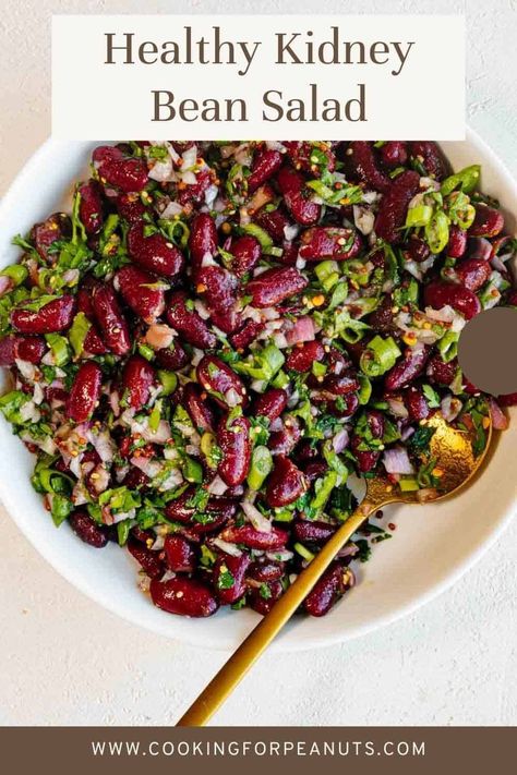 Kidney Bean Salad recipe is gluten-free and vegan. Plus. it's rich in plant-based protein and takes just 10 minutes to make. It's good for up to 5 days and tastes even better the next day! Boiled Egg Salad, Kidney Bean Salad, Recipes With Kidney Beans, Vegetarian Protein Sources, Bean Salad Recipe, Simple Family Meals, Healthy Remedies, Protein Packed Meals, Kidney Bean