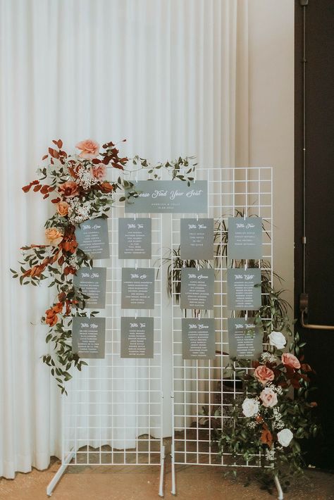 Wedding seating chart display