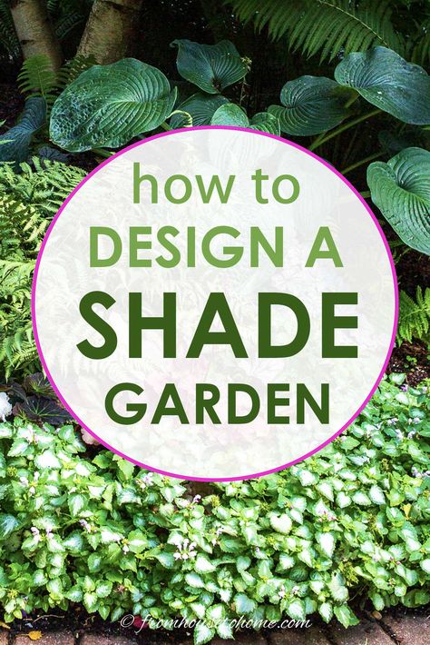 Shade Garden Design Ideas (How To Design A Stunning Shade Garden-With Pictures) - Gardening @ From House To Home Front Yard Garden Beds, Small Front Yard Garden, Shade Planters, Shade Landscaping, Shade Garden Design, Woodland Gardens, Shade Loving Perennials, Shade Garden Plants, Flower Bed Designs