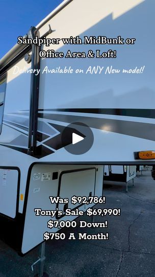 23K views · 309 reactions | Sandpiper Mid Bunk or office area & loft! #forestriver #rv #fifthwheel #working #remotely #fulltimerv #rvliving #tinyhome | Tony T National Rv | Tony T National Rv · Original audio Office Area, Working Remotely, Full Time Rv, 5th Wheels, Forest River, Travel Trailers, Rv Living, Travel Trailer, Camping Trips