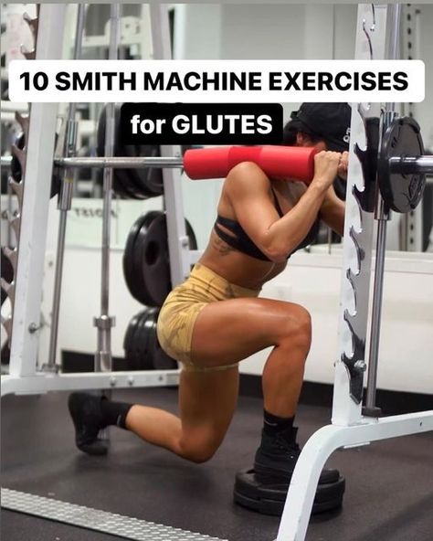 Leg And Back Workout, Smith Machine Workout, Glute Pump, Machine Exercises, Beginner Workout Schedule, Anita Herbert, Queen Summer, Glute Exercises, Summer Challenge