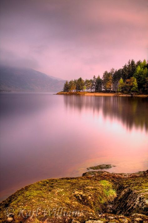 Rowardennan: the view northwards from Lochan Maoil Dhuinne on a calm morning.