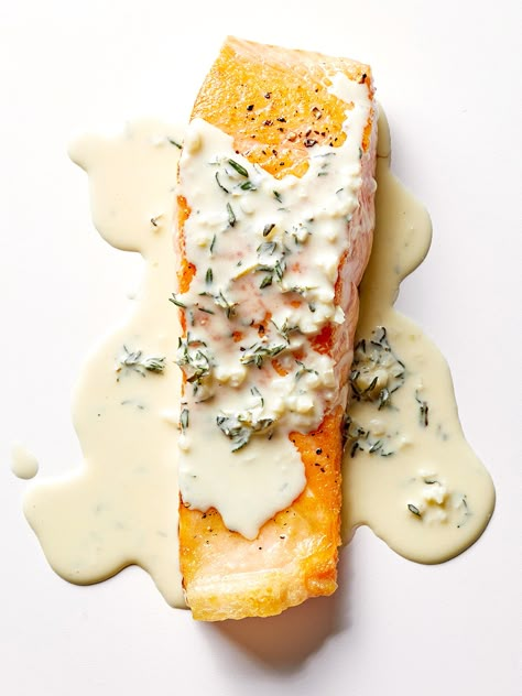 Fresh Thyme Recipes, Thyme Cream Sauce, Eggs Sandwich, Thyme Sauce, Thyme Butter, Best Vegetable Recipes, Thyme Recipes, Chef Tips, Kitchen Magic