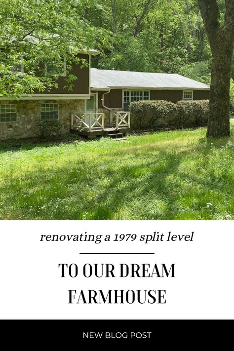 House Tour: Renovating a 1970s Split Level to Our Dream Farmhouse Split Level Farmhouse, 1970s Split Level, Split Level Renovation, Split Entry Remodel, Bi Level Homes, Split Level Remodel, Split Entry, Empty House, Farmhouse Renovation