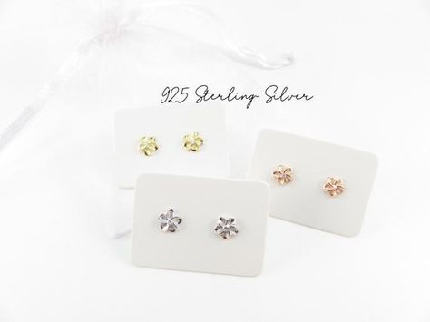 Hamilton Jewelry, Hawaiian Plumeria, Seas The Day, Hawaiian Flower, Baby Jewelry, Flower Stud Earrings, Flower Stud, Gifts Baby, Flower Earrings Studs