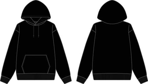 Plain Black Hoodie Template, Blank Hoodies Template, Clothing Brand Design Graphics, Fashion Template Design, Hoodie Layout, Mock Up Hoodie, Black Hoodie Template, Hoodie Clipart, Hoodie Mockup Free