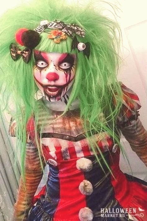 Clown Costume Halloween, Clown Makeup Halloween, Creepy Clown Makeup, Scary Clown Costume, Makeup Zombie, Halloween Makeup Clown, Halloweenský Makeup, Clown Halloween Costumes, Scary Clown Makeup