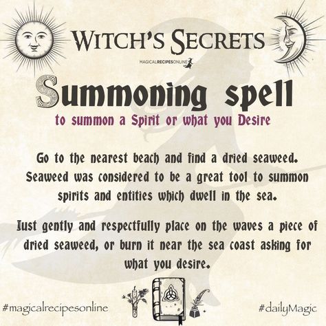 Pagan Prayers, Dark Magic Spells, What Is Astrology, Summoning Spells, Magical Recipes, Sea Magic, Witchcraft Spells For Beginners, Banishing Spell, Revenge Spells