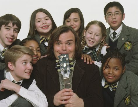 school of rock (2003) dir by richard linklater Chipmunks Movie, Tenacious D, The Stranger Movie, School Of Rock, Music Teachers, Live Action Movie, Listen To Music, Movie Buff, Musical Movies