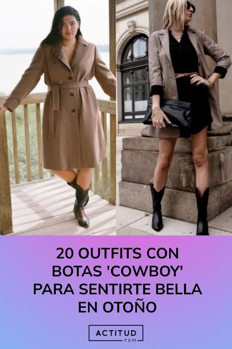 Las botas de estilo cowboy tomaron la pasarelas y los looks de street style de todas las asistentes a las semanas de la moda en todas sus cedes. Aunque esta tendecia ha estado en tendencia desde hace dos años, este otoño no te las a vas a querer quitar porque nuevamente están de regreso. 20 Outfits, Trench Coat, Cowboy, Street Style