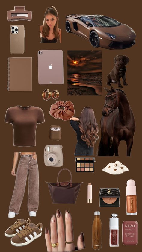 #marron#brown#collage Brown Collage, Brown Stuff, Collage