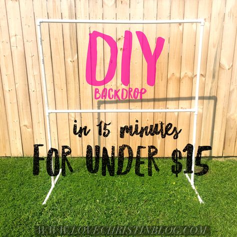 Diy Pvc Pipe Backdrop, Party Backdrop Stand, Diy Backdrop Stand, Pvc Backdrop, Photo Backdrop Stand, Diy Photo Booth Backdrop, Diy Birthday Backdrop, Outdoor Backdrops, Diy Photo Backdrop