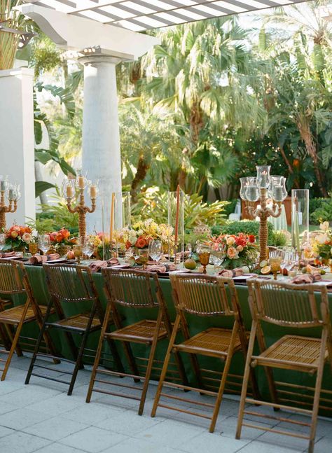 Texture Was the Focal Point of This Modern-Meets-Tropical Wedding in Vero Beach Tropical Inspired Wedding, Tropical Chic Wedding, Wedding In Florida, Groom Style Wedding, Honeymoon Registry, Vero Beach Florida, Hawaiian Wedding, Tropical Foliage, Wedding Attire Guest