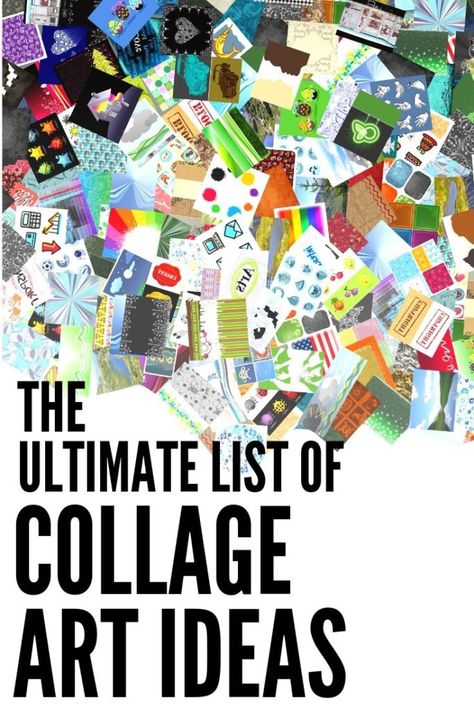 The Ultimate List of Collage Art Ideas - The Curiously Creative Collage Art Ideas, Painting Prompts, Surrealist Collage, Kunstjournal Inspiration, Circle Collage, Soul Collage, Art Du Collage, Collage Kunst, Collage Inspiration