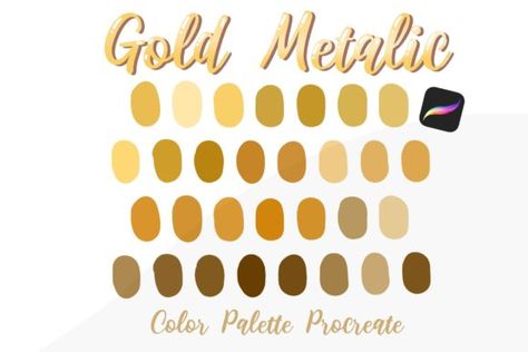 Color Palette Procreate, Procreate Color Palette, Hex Color Palette, Color Palette Challenge, Gold Color Palettes, Color Schemes Colour Palettes, Palette Art, Skin Color Palette, Paint Color Palettes