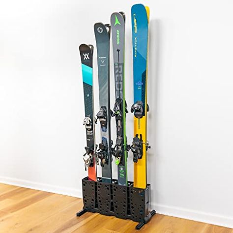 Snowboard Storage, Types Of Skiing, Snowboard Racks, Ski Rack, Garage Storage Racks, Powder Skiing, Ski Storage, Freestanding Storage, Storage Racks