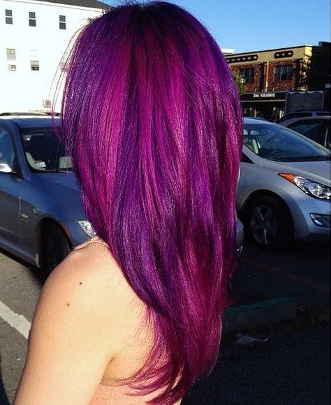 purple Valentines Hair Color Ideas, Pastel Hair Colors For Brunettes, Phoebe Hair, Purple And Pink Hair, Pride Hair, Pink Purple Hair, Magenta Hair, Violet Hair, Colorful Hair