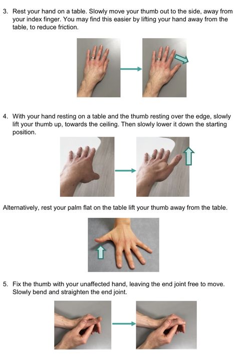 Steady Hands, Hand Exercises