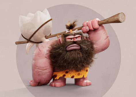 Caveman Cartoon, Batman Fan Art, Amazing Artwork, 3d Modelle, Concept Art Character, Game Character Design, Character Design Animation, Digital Art Illustration, Character Design Male