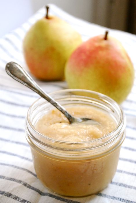 Homemade Baby Food Recipes, Pear Sauce, Baby & Toddler Food, Baby Eating, Homemade Baby Food, Homemade Baby, Healthy Babies, Toddler Meals, Baby Food