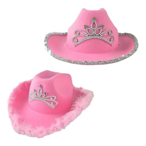 Cowboy Cowgirl Hat with Crown Adult Wide Brim for Girls Costume Fancy Dress Description: Pink Western Style Cow Girl Hat is perfect for cosplay or a cowboy themed birthday party. The felt hat Outer diameter: 38x35cm/14.96x13.78inch and inner diameter: 20x18cm/7.87x7.09inch, fits most adults. These costume hats are the great party supplies for a girls and womens birthday party. These hats can be used for accessories for a rodeo costume, or for a country lover's dressing box. Made of non-woven fab Harry Styles Concert Outfit Inspo, Rodeo Costume, Cow Girl Hats, Plastic Tiara, Sabrina Carpenter Tour, Cowgirl Hats Western, Cowboy Themed Birthday Party, Harry Styles Hslot, Sweet 13