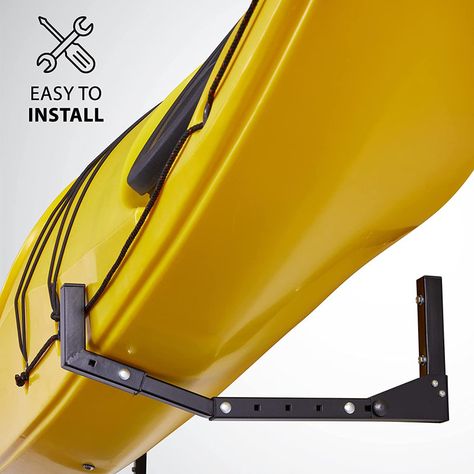 Arlmont & Co. Kayak Wall Hanger, Heavy Duty Wall Mounted Kayak Storage Rack Hooks For KayakS & CanoeS, Indoor, Outdoor, Garage, Adjustable Length - Wayfair Canada Kayak Wall Mount, Kayak Hanger, Easy Kayak Rack, Kayak Holder, Diy Kayak Rack Car, 4 Kayak Storage Rack, Kayak Storage Garage, Kayak Rack For Truck, Kayak Stand