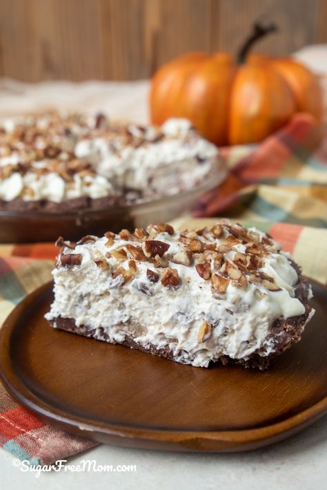 Keto Pecan Cream Pie, Pecan Cream Pie Recipe, Pecan Cream Pie, Keto Pecan Pie Recipe, Low Carb Pecan Pie, Sugar Free Pecan Pie, Low Carb Pie Crust, Sugar Free Pie, Keto Pie