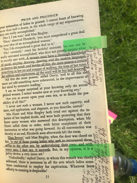 Annotated Pride And Prejudice, Pride And Prejudice Annotated, Annotating Pride And Prejudice, Pride And Prejudice Annotations, Aesthetic Annotations, Annotate Books, Annotation Tips, Book Annotation Tips, Annotation Ideas