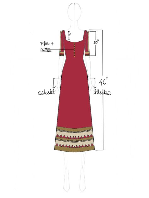 Kurti Illustration Sketch, Kurti Pattern Latest, Kurti Illustration, Kurti Sketch, Indian Kurti Design, Kurti Pattern, Linen Style Fashion, Indian Kurti Designs, Indian Kurti