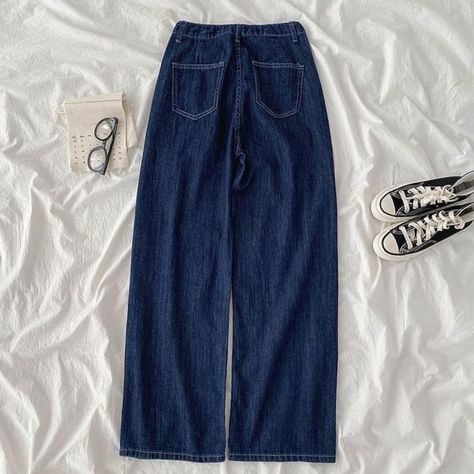 Dark Blue Vintage, Jeans Look, American Jeans, Jean Large, Jean Vintage, Vintage Fits, Dark Blue Jeans, Dark Blue Color, Classic Jeans