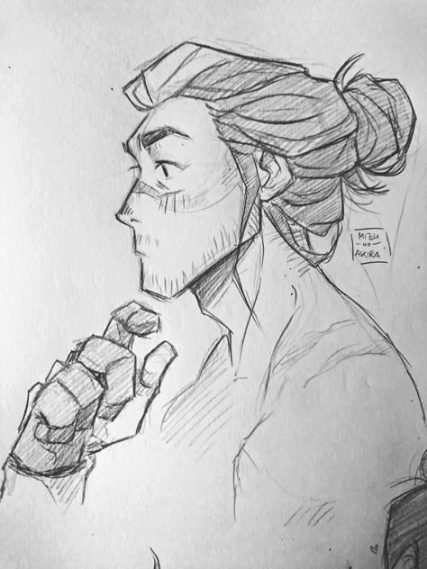 Man Bun, Arte Sketchbook, Side Profile, 영감을 주는 캐릭터, Art Tutorials Drawing, Sketchbook Art Inspiration, Anime Sketch, Drawing Base, Drawing Reference Poses