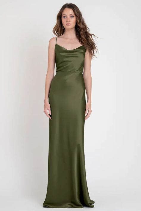 Shop Jenny Yoo Shades of Green Dresses Olive Green Bridesmaid, Olive Green Bridesmaid Dresses, Bridesmaid Dresses Satin, Dresses Satin, Green Bridesmaid, Jenny Yoo, Green Bridesmaid Dresses, Green Dress, Olive Green