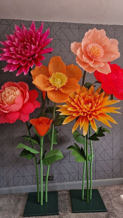 Large paper flowers diy