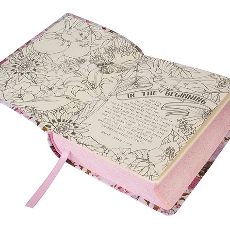 KJV My Creative Bible, Silky Floral Flexcover My Creative Bible, Scripture Illustration, Kjv Study Bible, Bible Journaling Supplies, Creative Bible, Study Gift, Inspire Bible Journaling, Journaling Bible, Study Bible