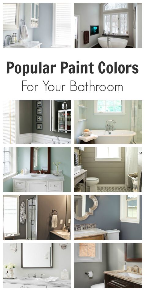 Are you building or remodeling a bathroom?  Colors can be so trick in these small rooms.  Light colors do best...  Read more » Popular Bathroom Colors, Painted Furniture Ideas, French Country Bathroom, Bathroom Paint, Popular Paint Colors, Bathroom Paint Colors, Country Bathroom, Blue Paint Colors, Paint Sheen