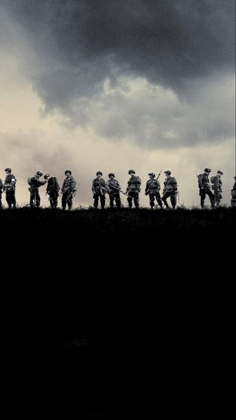 Band Of Brothers Wallpaper, Brothers Wallpaper, Army Bedroom, Remembrance Day Art, Ww2 Posters, Military Images, Military Poster, Going To The Movies, Brothers Art