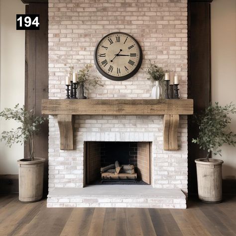 Please do not purchase a Mantel without first filling out the Quote Form and receiving a quote from us. Quote Form: https://form.jotform.com/240524957086059 Discover the Quintessence of Rustic Elegance: Mantels with Wooden Corbels by Anthony Shields & Sons Inc. Each mantel we craft is a celebration of rustic elegance, brought to life through the character-rich beauty of reclaimed wood beams. These mantels are not just pieces of wood; they are storied artifacts, lovingly transformed into the hear Mantel Over Wood Stove, Stacked Stone Fireplace With Mantel, Red Brick Fireplace Makeover, Brick Fireplace Living Room, Wooden Fireplace Mantle, Wood Beam Fireplace Mantle, Mantel With Corbels, Fireplace With Brick, Brick And Shiplap