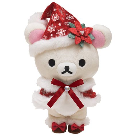 iheartrilakkuma: “ Korilakkuma Christmas Plush - 2,052円 Size: 220×150×85mm ” Korilakkuma Christmas, Exo Christmas, Xmas Icons, Rilakkuma Plush, Kawaii Christmas, Christmas Layouts, Film Disney, Kawaii Plushies, Png Icons