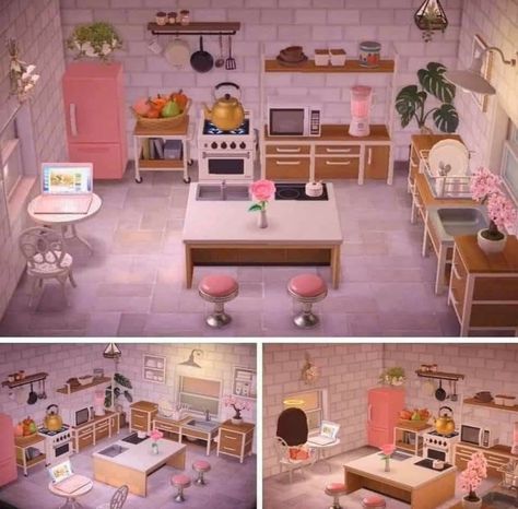 Animal Crossing Custom Design Furniture, Animal Crossing Interior Ideas, Animal Crossing Inspo, Acnh Kitchen, Outset Island, Acnh Rooms, Acnh Interior, Acnh House, Ac Ideas