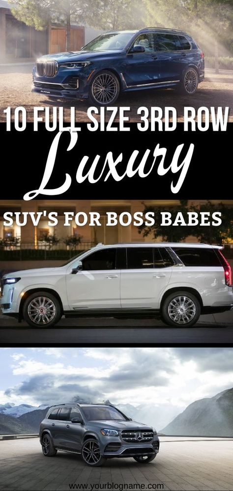 3rd row luxury SUVs Best 3rd Row Suv, Best Suv For Family, Family Cars Suv, Luxury Suv Cars, Best Suv Cars, Best Family Cars, Audi Rs6 Avant, Rs6 Avant, 3rd Row Suv