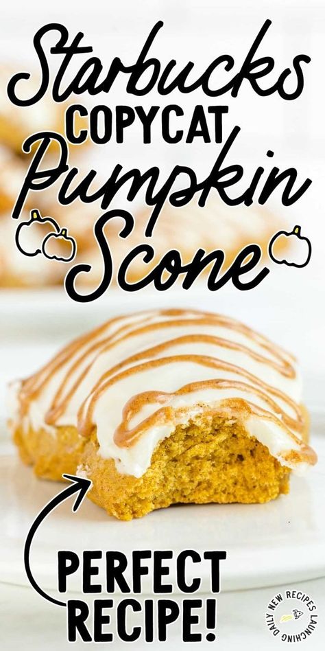 Starbucks Pumpkin Scones, Pumpkin Scones Recipe, Hp Sauce, Scones Recipe Easy, Homemade Scones, Pumpkin Loaf, Copycat Starbucks, Pumpkin Scones, Starbucks Pumpkin