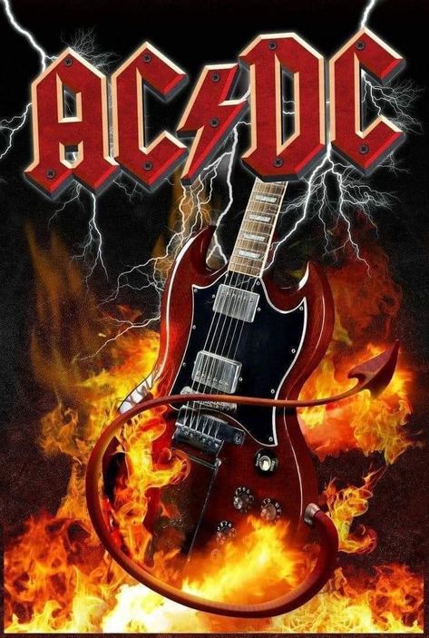 Acdc Art, Ac/dc Art, Freddy Krueger Art, Rock Poster Art, Rock Band Logos, Rock N Roll Art, Rock Band Posters, Heavy Metal Art, Band Wallpapers