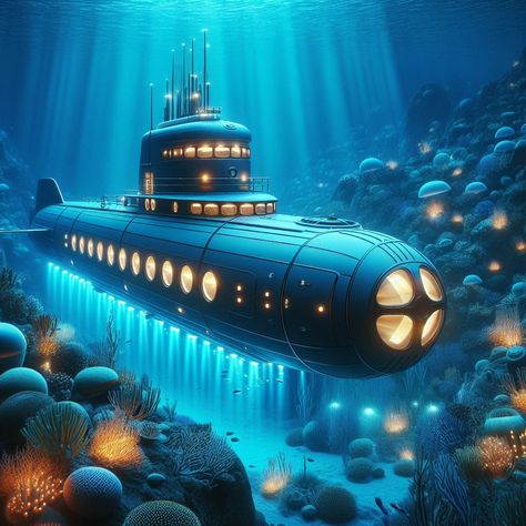 Submarine House, Fantasy Submarine, Sea Houses, Us Submarines, Art Boots, Super Fly, Marine Art, House By The Sea, Friends Travel