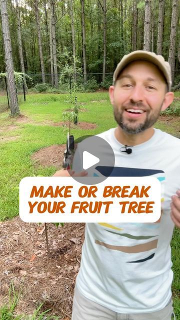 Josh Gardens on Instagram: "⁉️Post the word “Learn” in the comments for my free mini-eBook on growing fruit trees. 👇 

Have you made this critical pruning cut when you planted your fruit trees? 🌳 🍎 

I’ve found this to be critical for forming strong lower branch structure where it puts the first fruits within reach. 🍏 

🙋What’s been your experience with planting fruit trees? 🍐Would love to hear what you’ve learned and how it worked out?

#growyourownfood #growyourownfruit #fruittrees #homeorchard #gardeninglife #homesteading #pears #peaches #fruit #gardening" Planting Fruit, How To Make Trees, Planting Fruit Trees, Pruning Fruit Trees, Growing Trees, Growing Fruit Trees, Garden Veggies, Fruit Tree, Growing Fruit