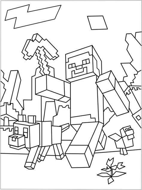 40+ Fun and Creative Minecraft Coloring Pages for Kids  Get your kids excited about learning with these fun and creative Minecraft coloring pages! With over 40 different designs to choose from, there's something for every kid. These pages are perfect for a rainy day or a long car ride. Plus, they're a great way to encourage creativity and imagination.  #minecraft #coloringpages #kids #learning #creativity Kids Colouring Printables, Palette Playground, Minecraft Villager, Lego Coloring Pages, Minecraft Coloring Pages, Frog Coloring Pages, Adult Coloring Books Printables, Minecraft Drawings, Minecraft Pictures