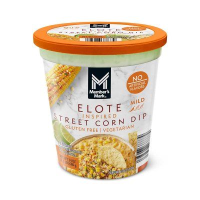 Members Mark Street Corn Dip, 24 oz. - Sam's Club Street Corn Dip, Mexican Dip, Mexican Dips, Cilantro Salsa, Chili Lime Seasoning, Corn Dip, Party Dips, Dried Mangoes, Chicken Dips